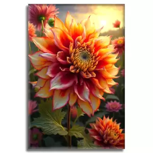 Flaming Dhalia