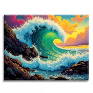Breaking Wave at Dawn